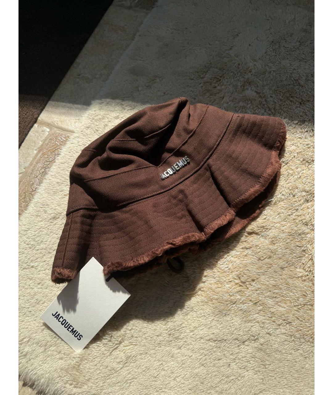 JACQUEMUS Коричневая панама, фото 4