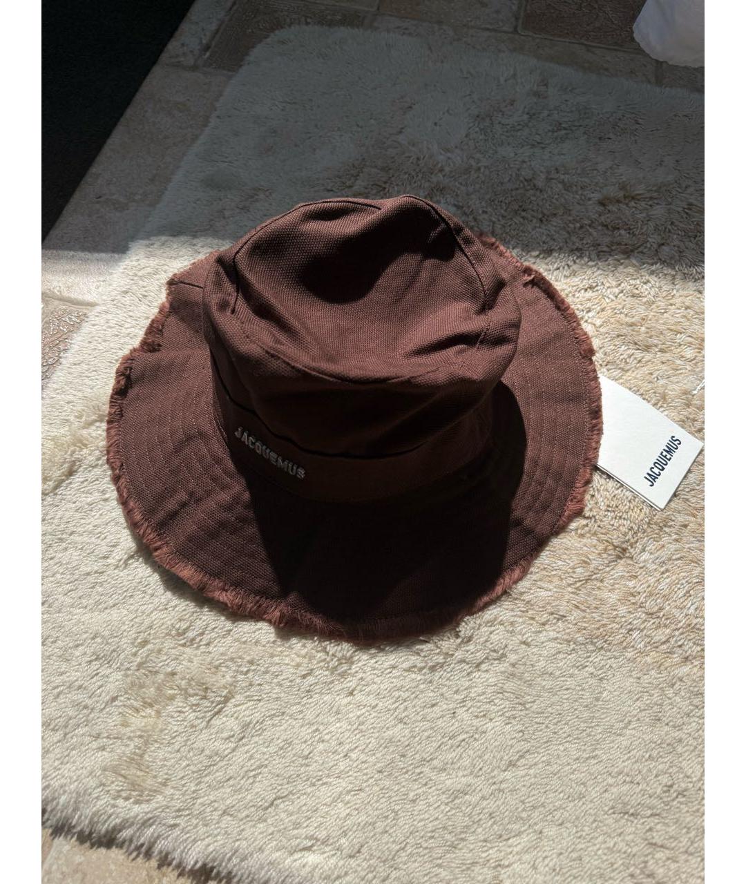 JACQUEMUS Коричневая панама, фото 3