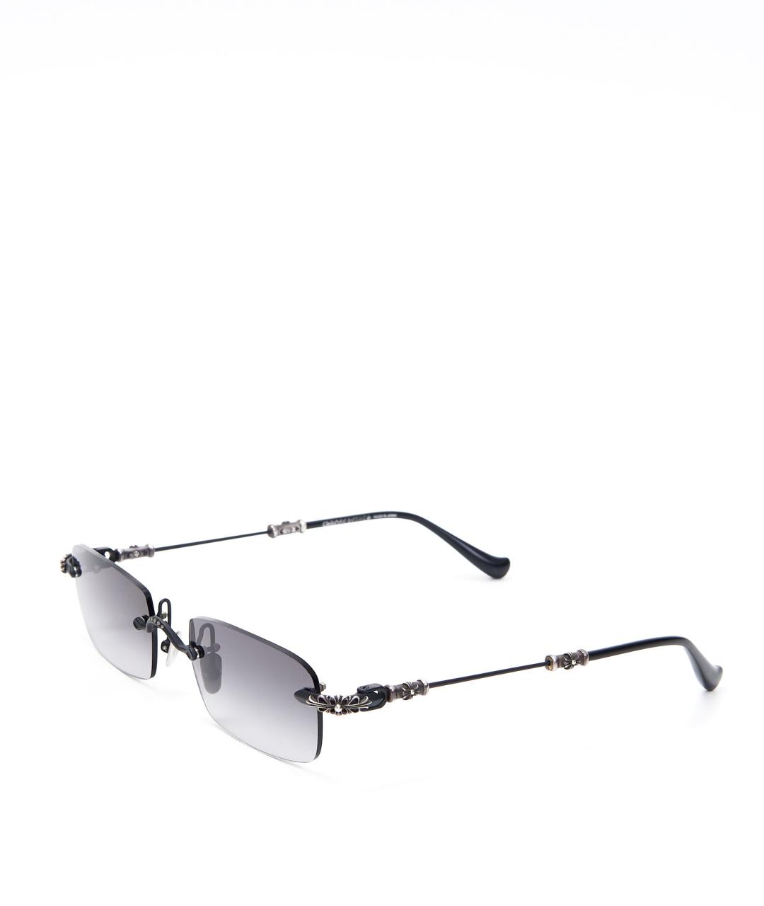 CHROME HEARTS Черные пластиковые солнцезащитные очки, фото 1