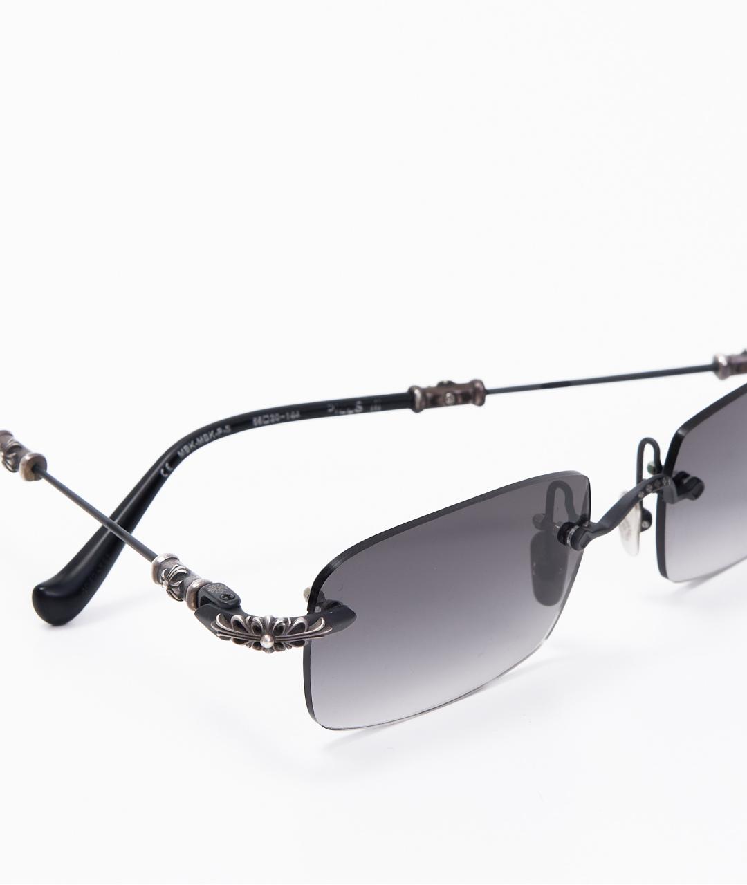 CHROME HEARTS Черные пластиковые солнцезащитные очки, фото 4