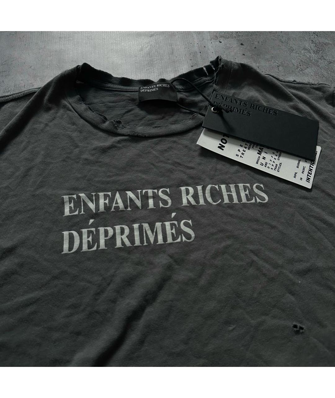 Enfants Riches Déprimés Бежевая хлопковая футболка, фото 3