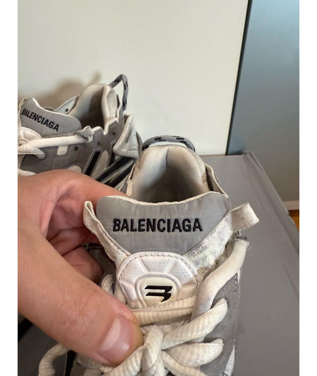 BALENCIAGA Серые низкие кроссовки / кеды, фото 2