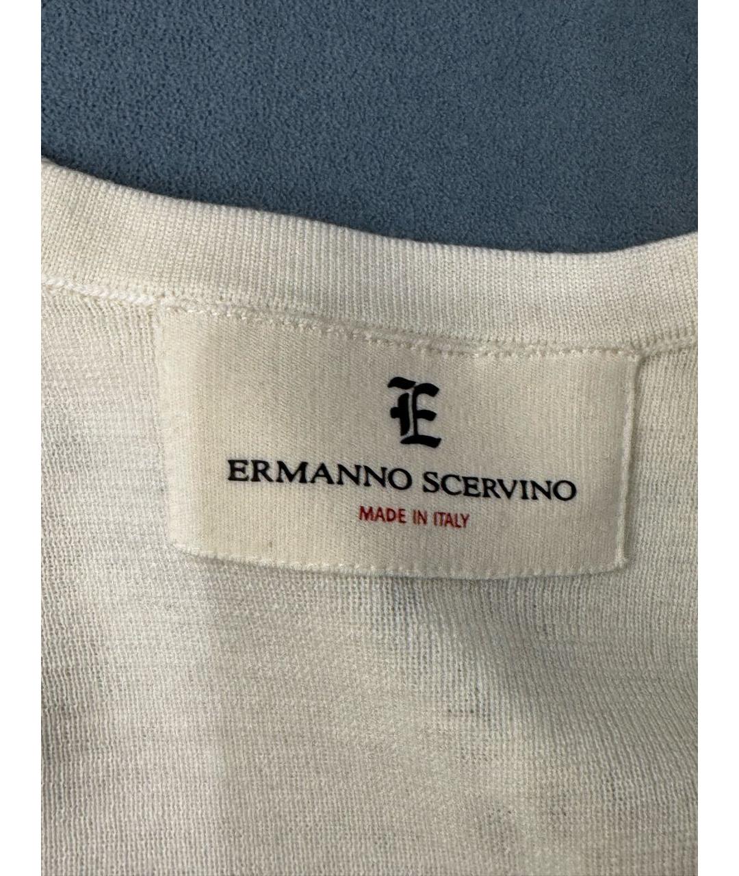 ERMANNO SCERVINO Бежевая шерстяная майка, фото 5
