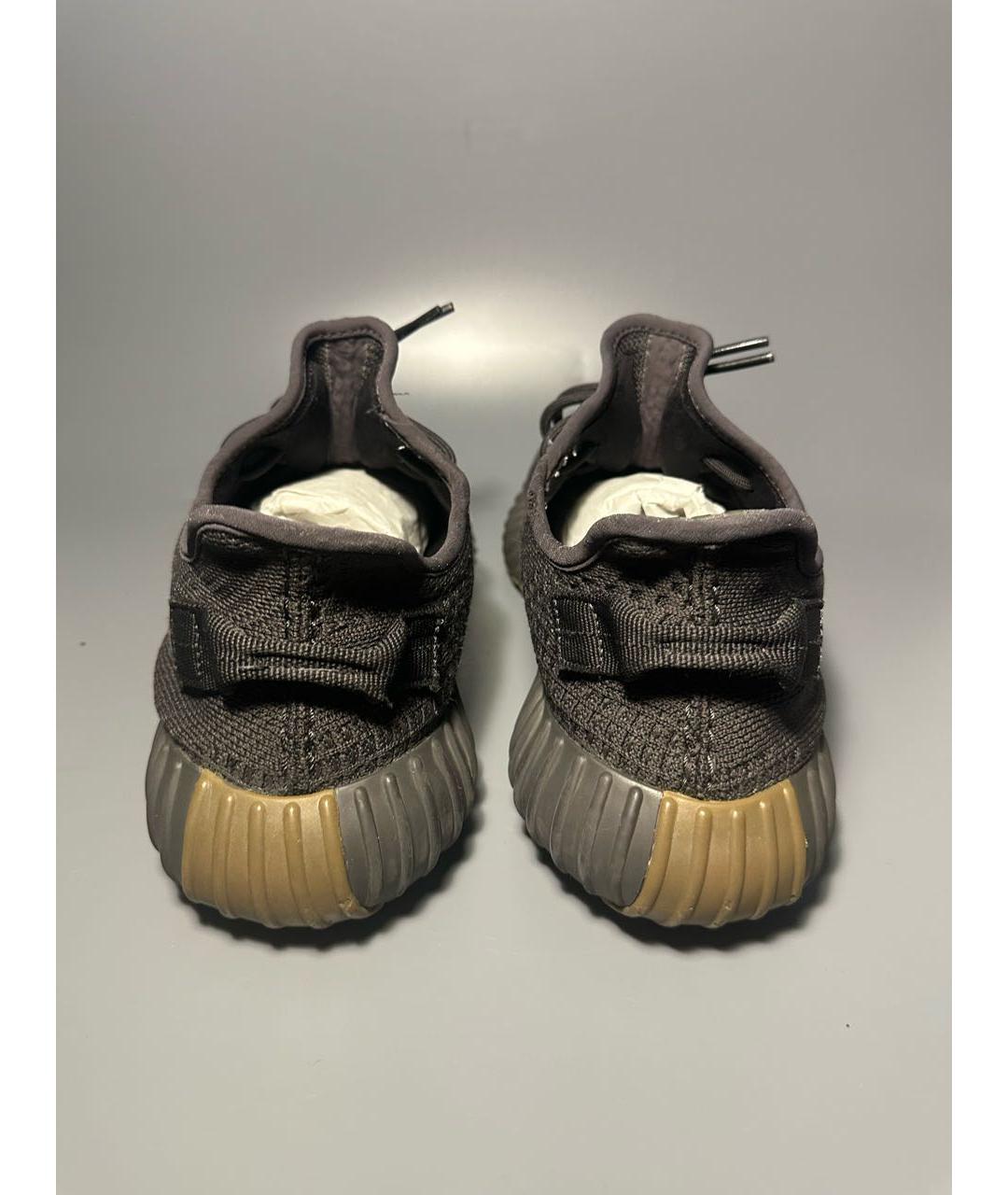 ADIDAS YEEZY Черные синтетические низкие кроссовки / кеды, фото 4