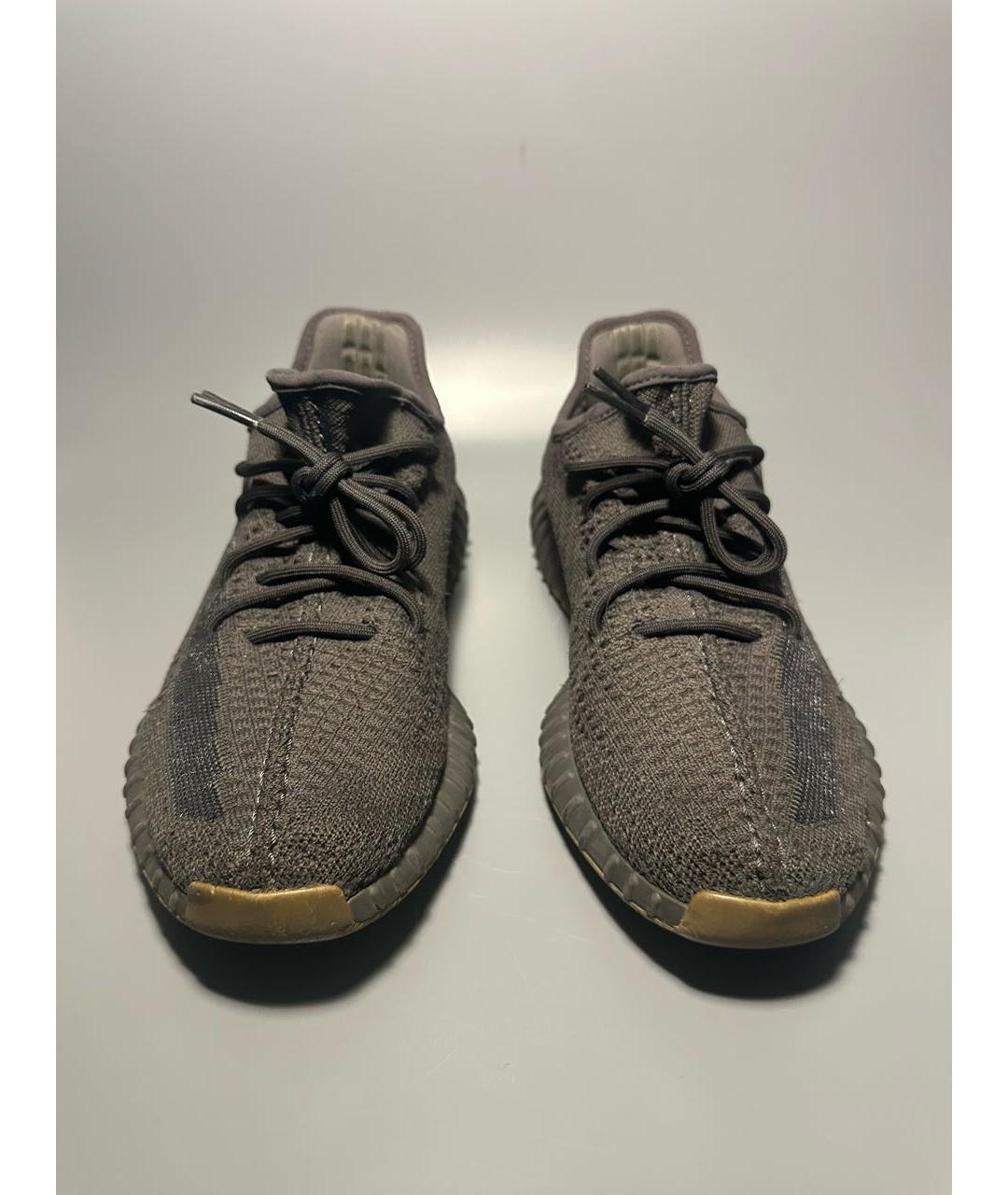 ADIDAS YEEZY Черные синтетические низкие кроссовки / кеды, фото 2