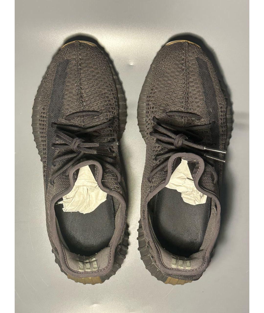 ADIDAS YEEZY Черные синтетические низкие кроссовки / кеды, фото 3
