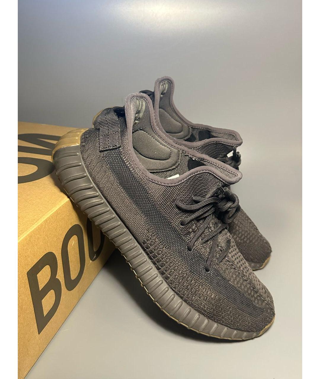 ADIDAS YEEZY Черные синтетические низкие кроссовки / кеды, фото 5