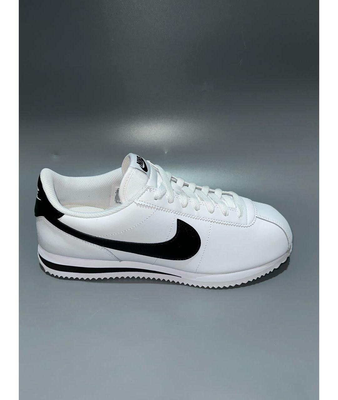 NIKE Черные кожаные низкие кроссовки / кеды, фото 9