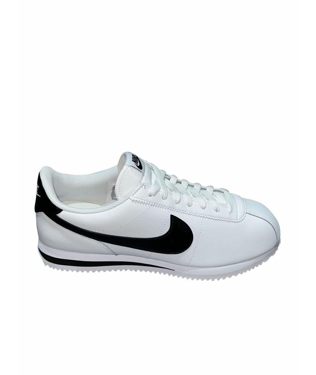 NIKE Черные кожаные низкие кроссовки / кеды, фото 1
