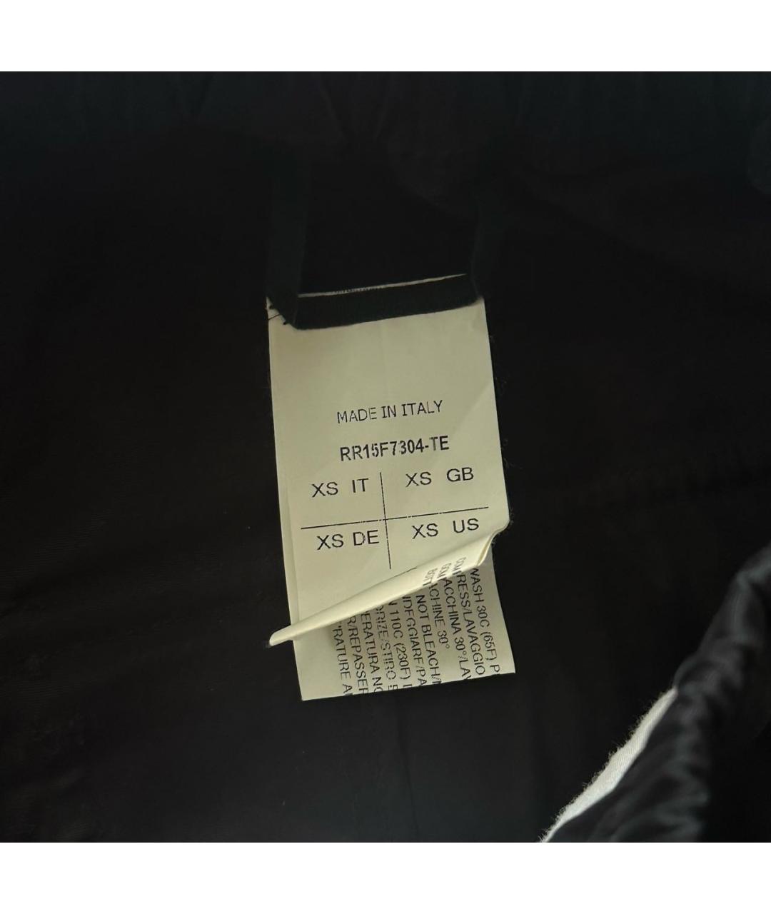 RICK OWENS Черные хлопковые шорты, фото 4