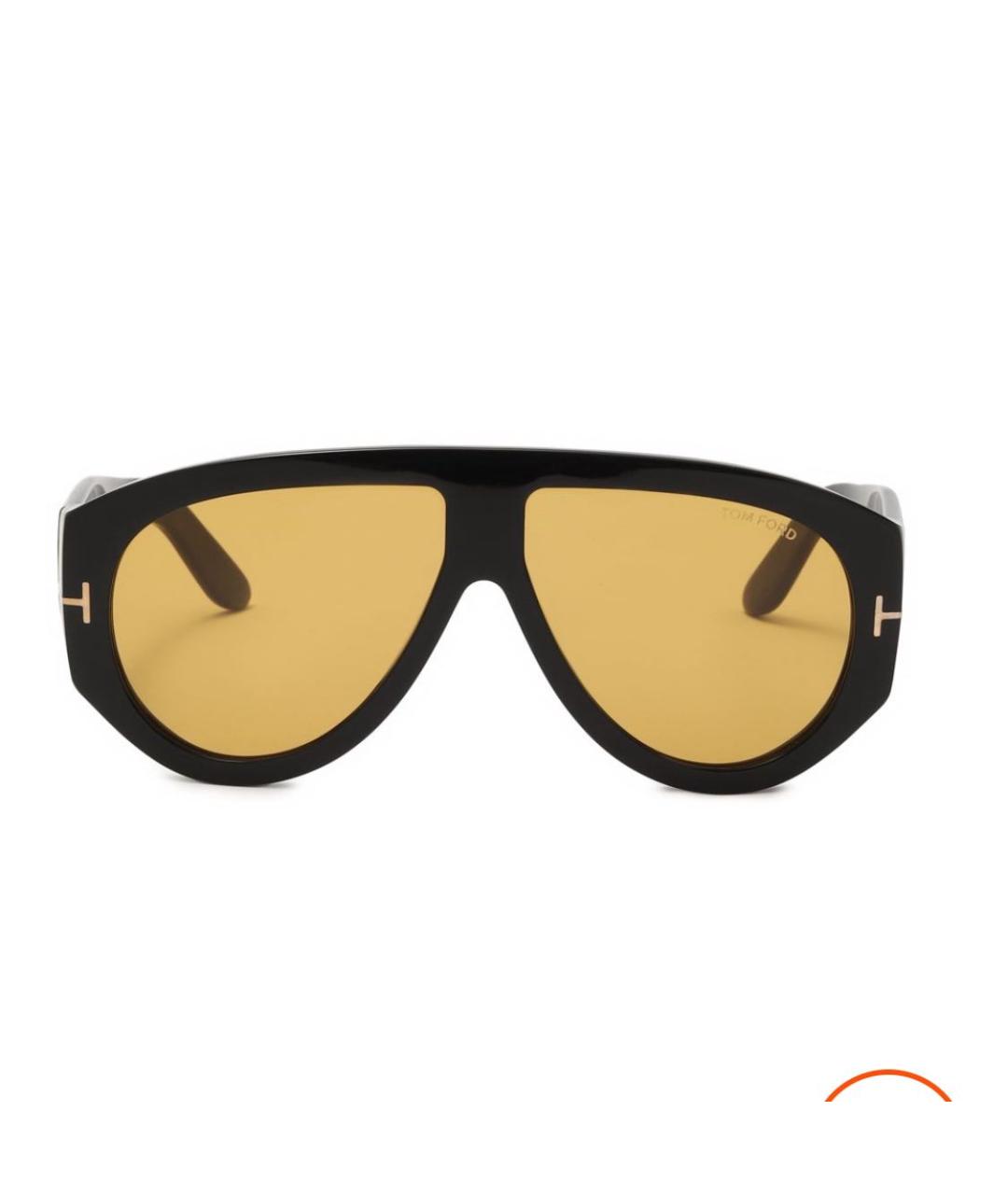 TOM FORD Черные пластиковые солнцезащитные очки, фото 4