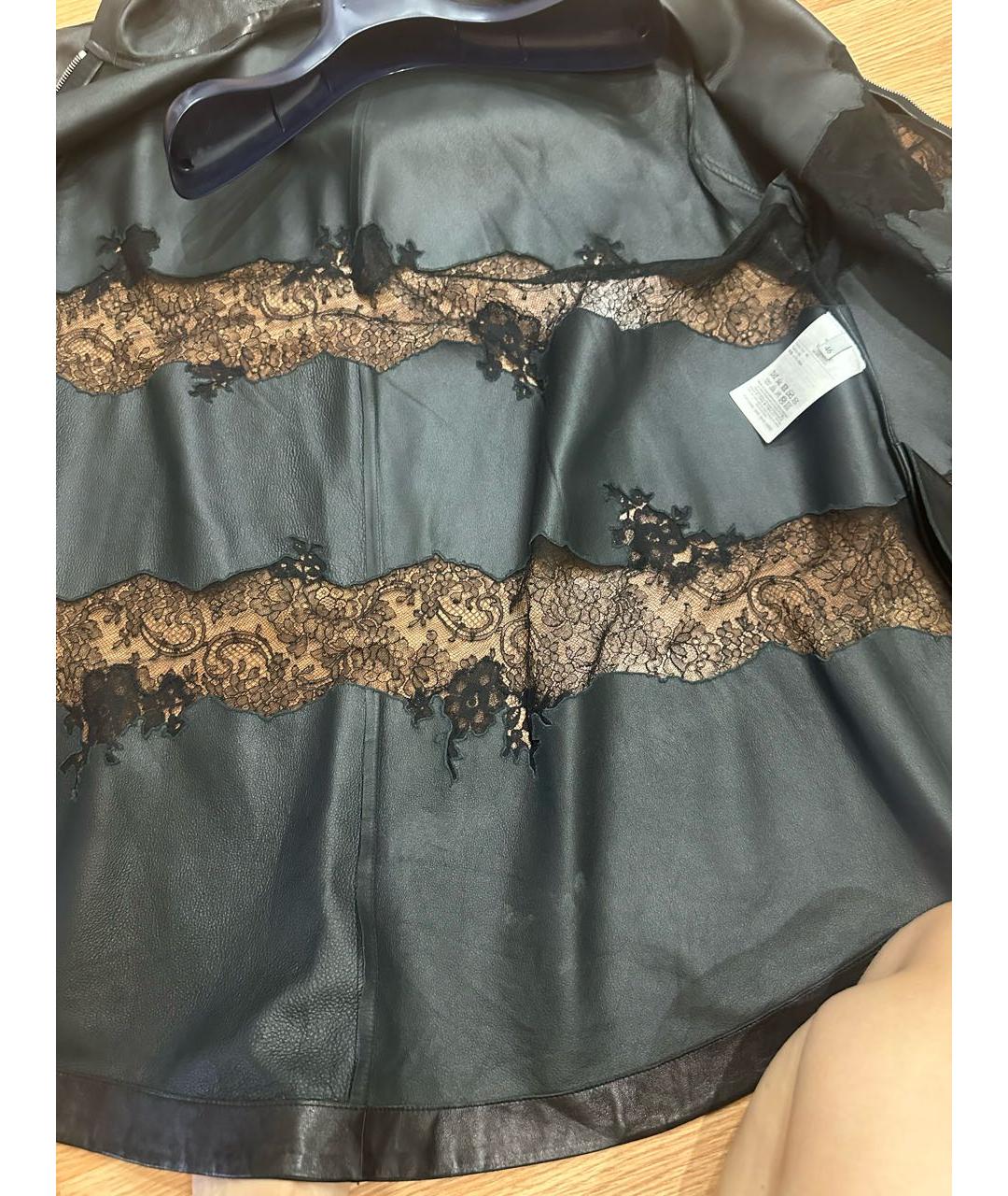 VALENTINO Черная кожаная куртка, фото 8