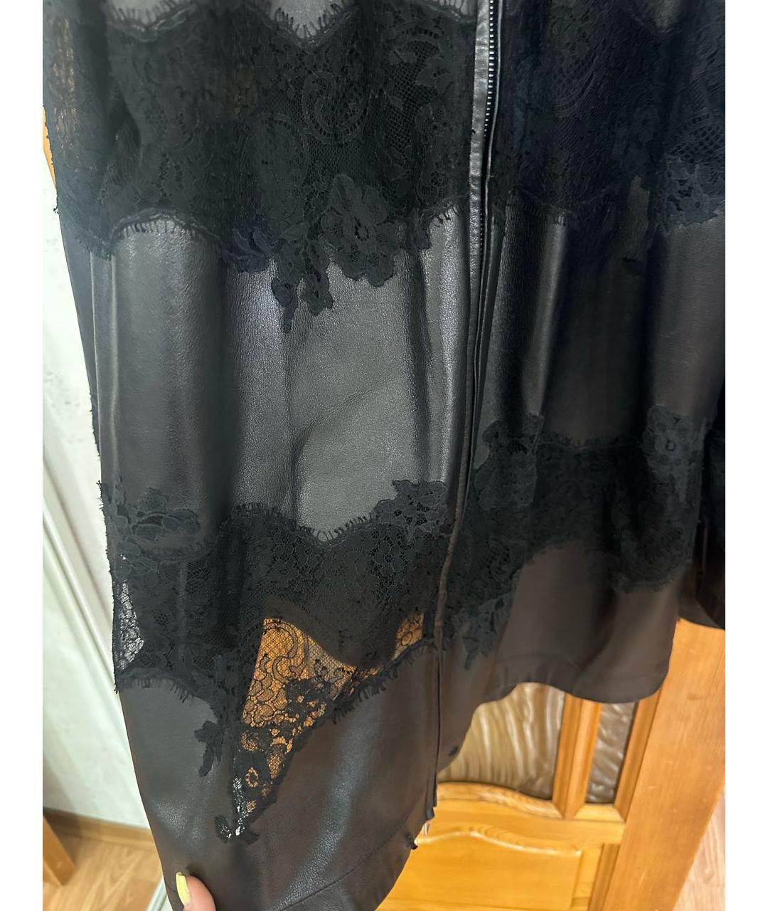 VALENTINO Черная кожаная куртка, фото 3