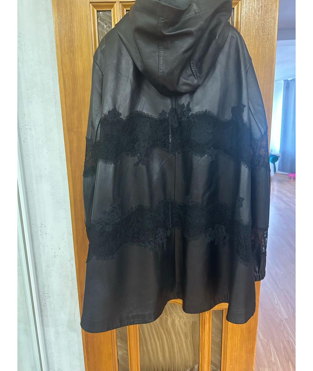 VALENTINO Черная кожаная куртка, фото 2