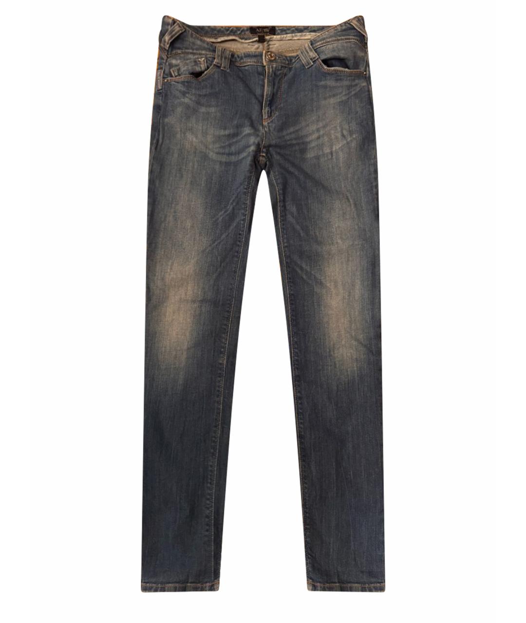 ARMANI JEANS Голубые джинсы слим, фото 1