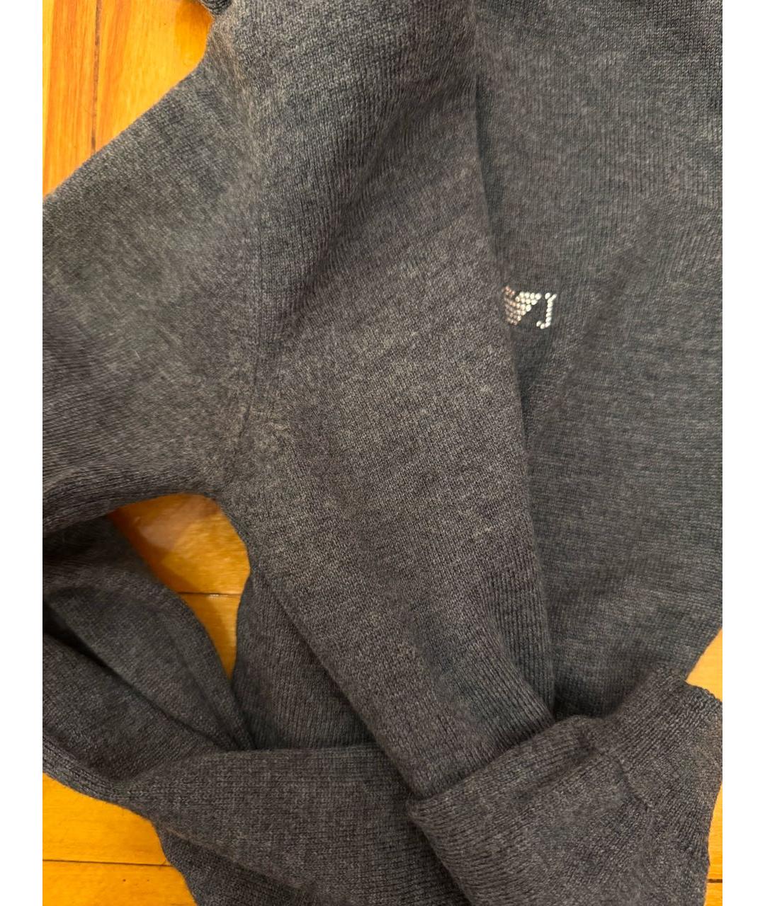 ARMANI JEANS Серая шерстяная водолазка, фото 6