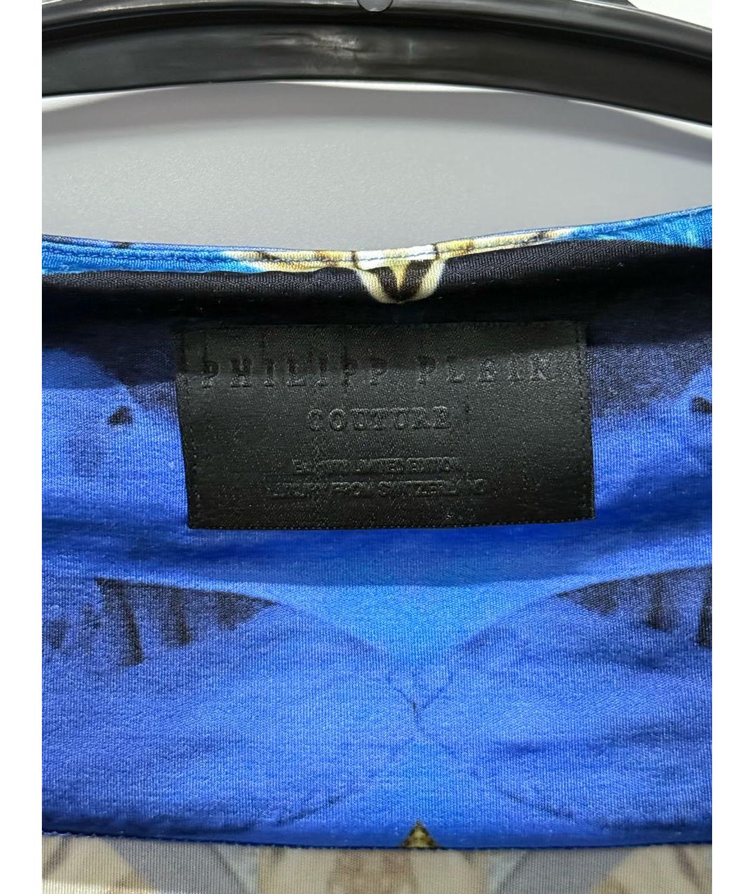 PHILIPP PLEIN Мульти вискозное повседневное платье, фото 4