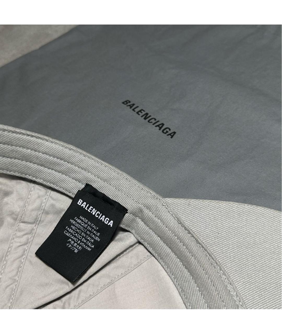 BALENCIAGA Серая кепка, фото 4