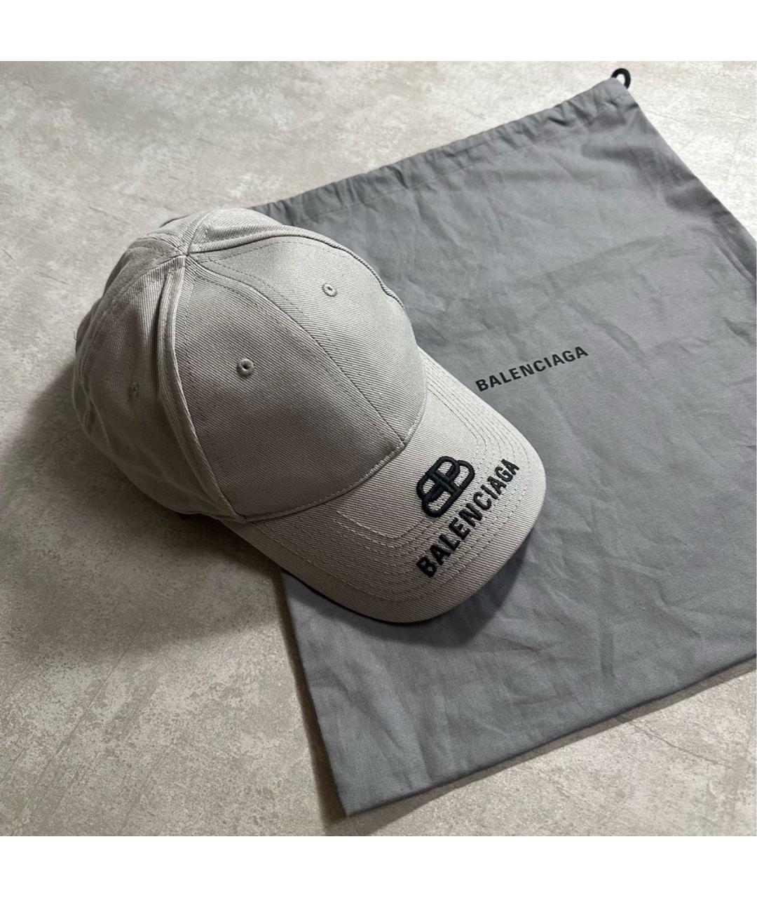 BALENCIAGA Серая кепка, фото 5