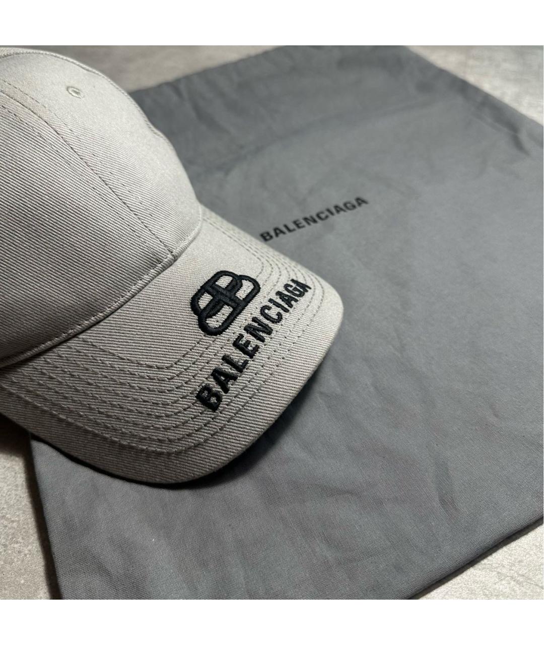 BALENCIAGA Серая кепка/бейсболка, фото 2