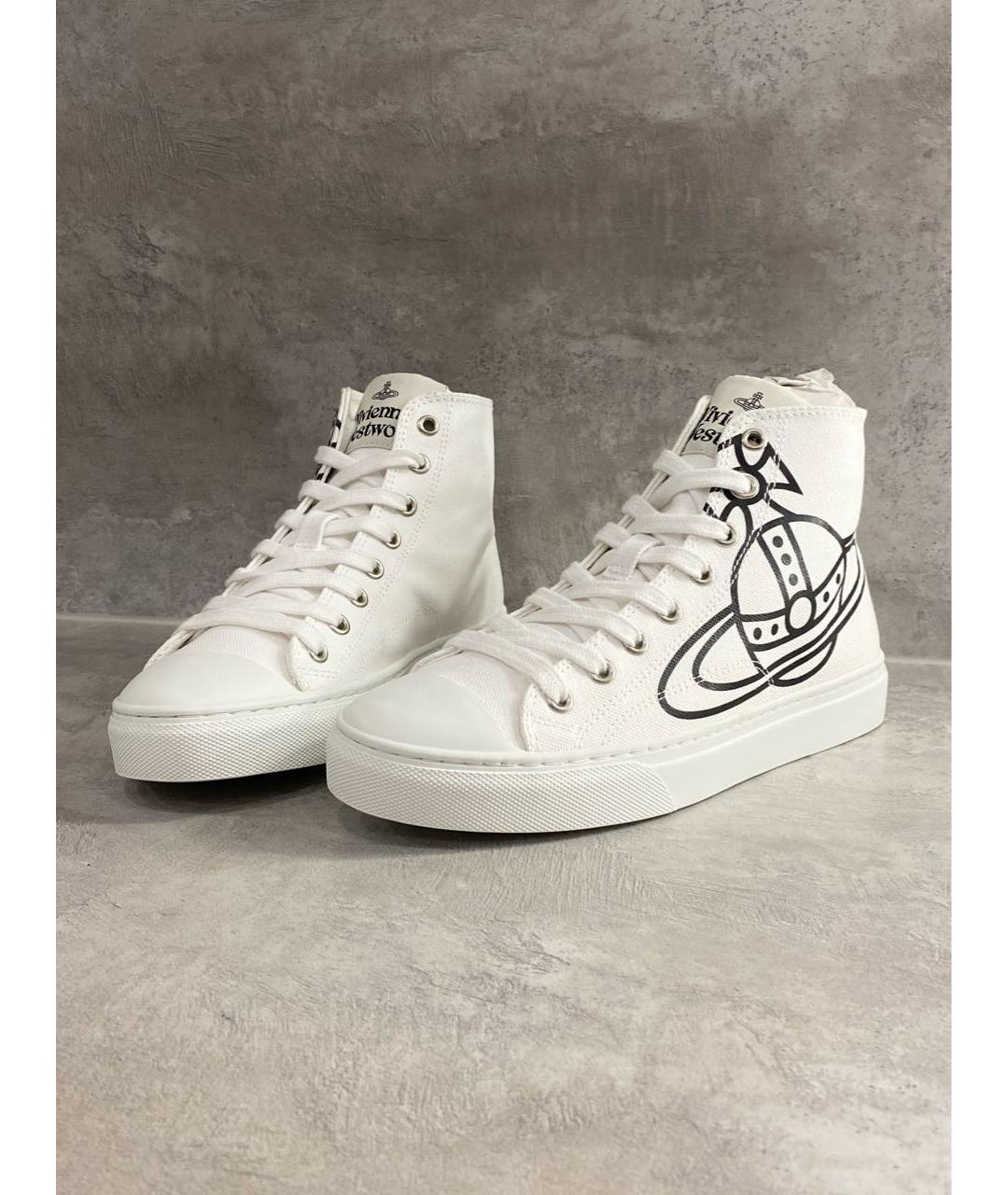 VIVIENNE WESTWOOD Белые кеды, фото 3