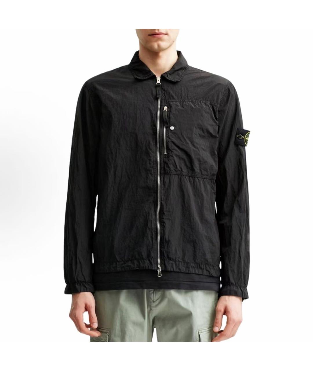 STONE ISLAND Черная куртка, фото 3