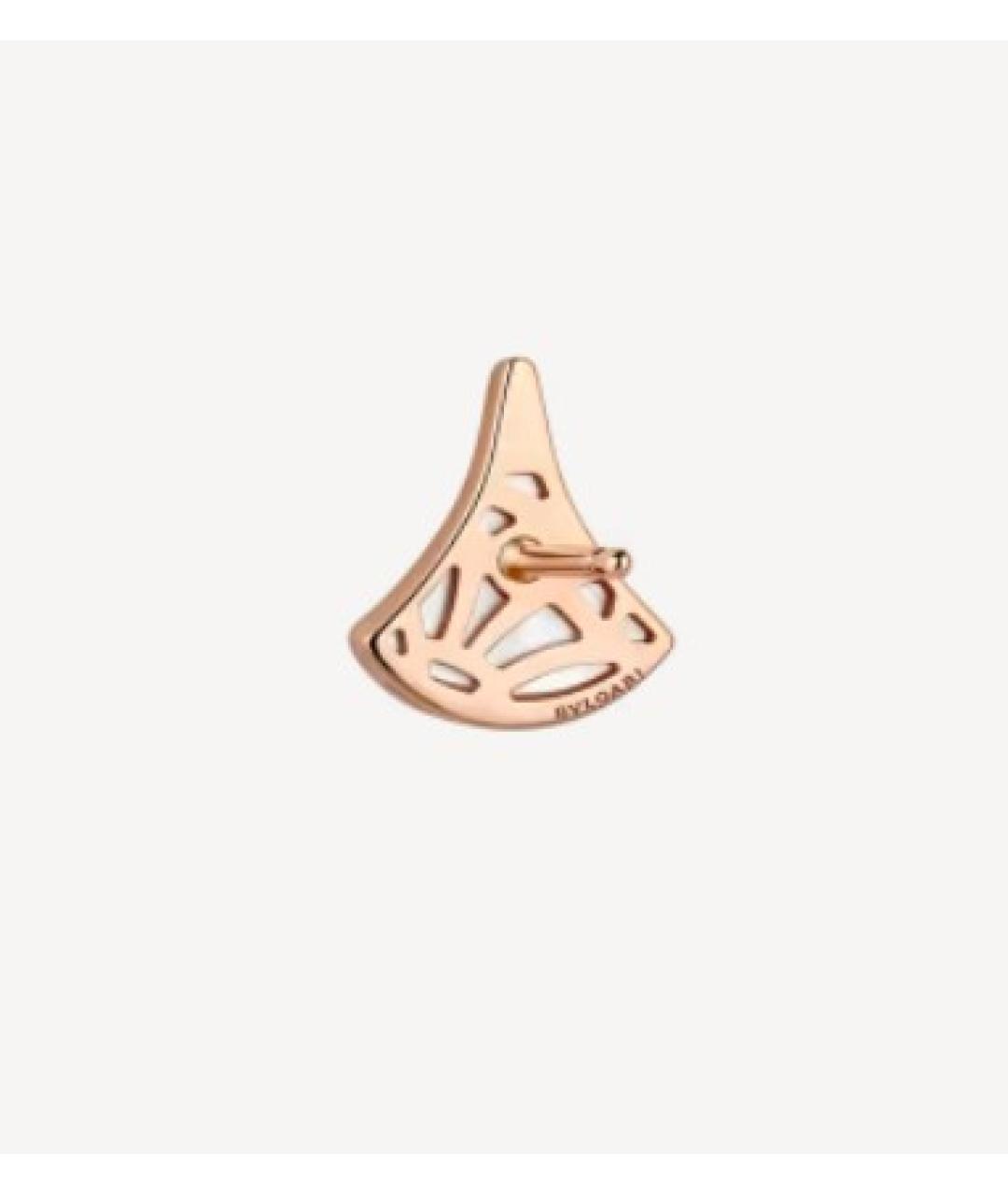 BVLGARI Белые серьги из розового золота, фото 3