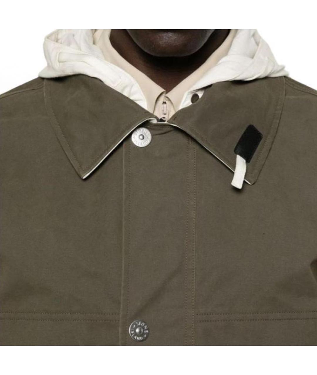 STONE ISLAND Хаки куртка, фото 5