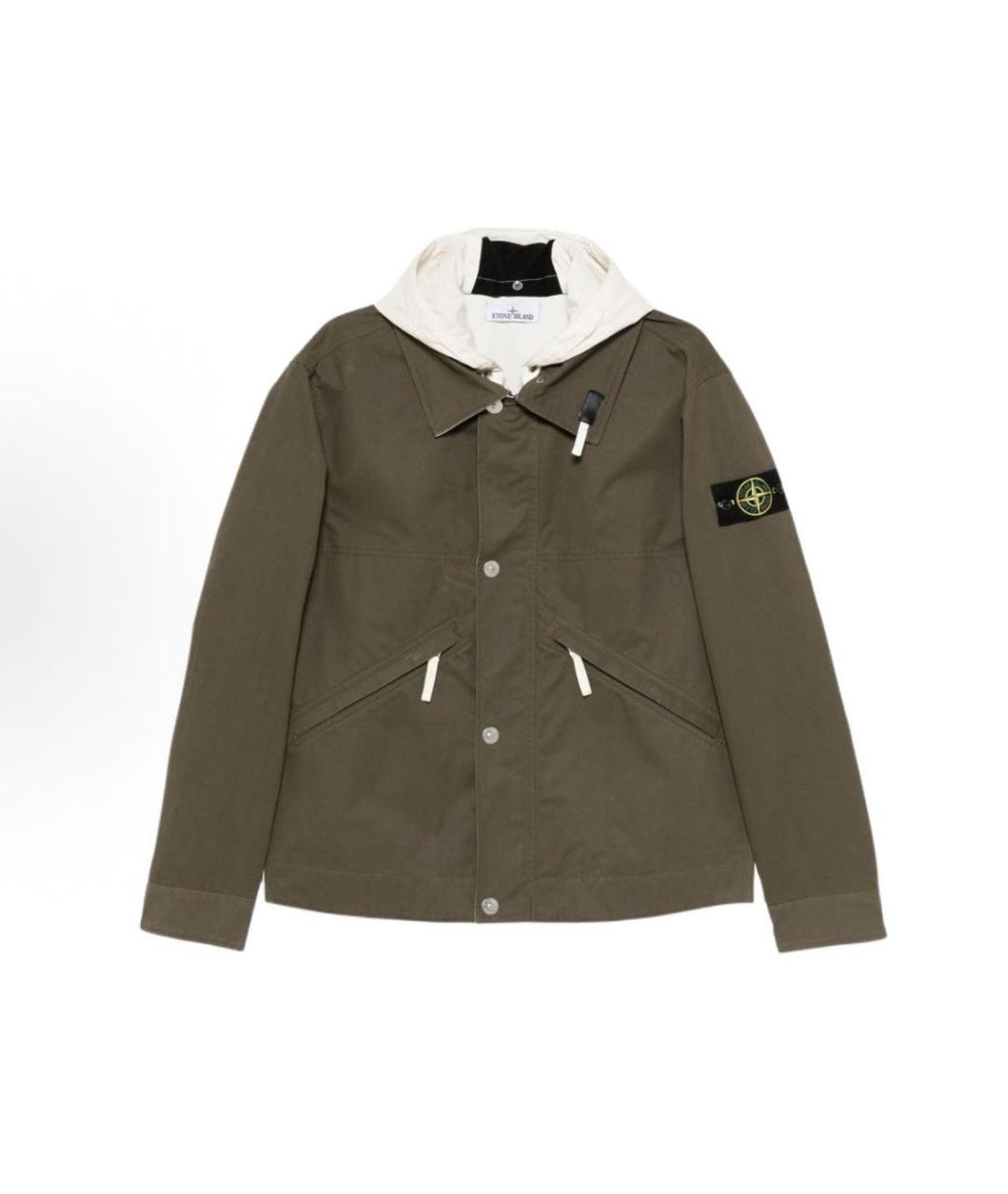 STONE ISLAND Хаки куртка, фото 6