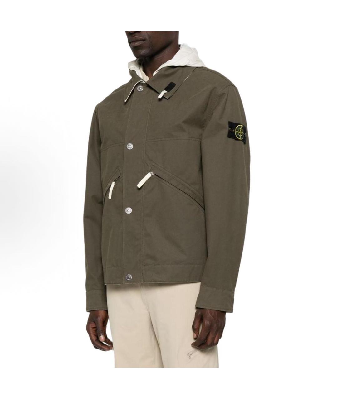 STONE ISLAND Хаки куртка, фото 4
