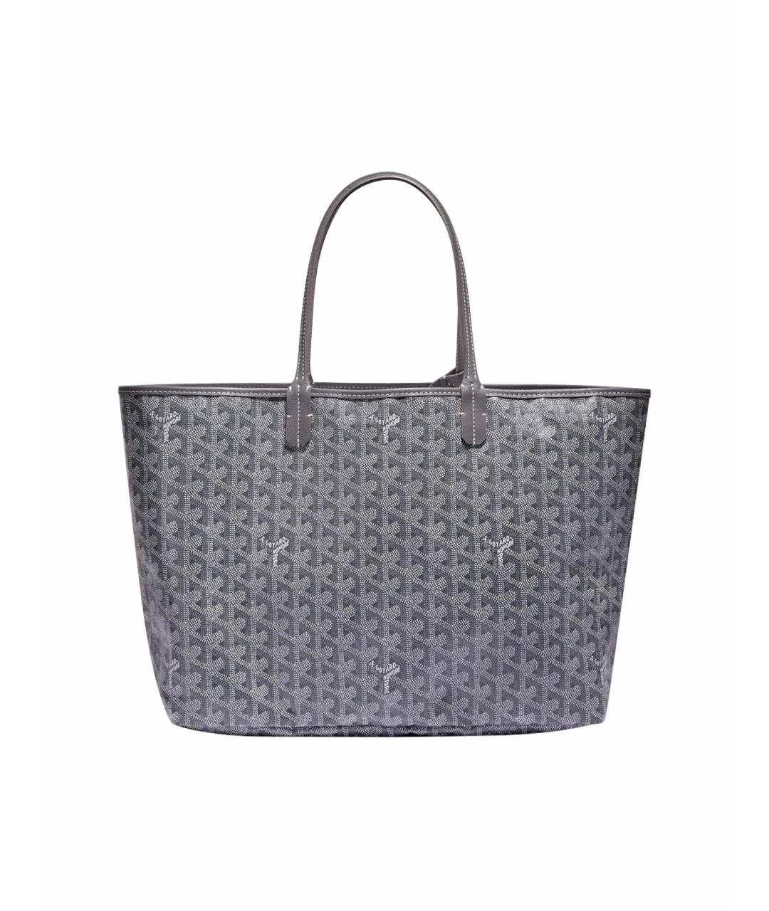 GOYARD Серая кожаная сумка тоут, фото 1