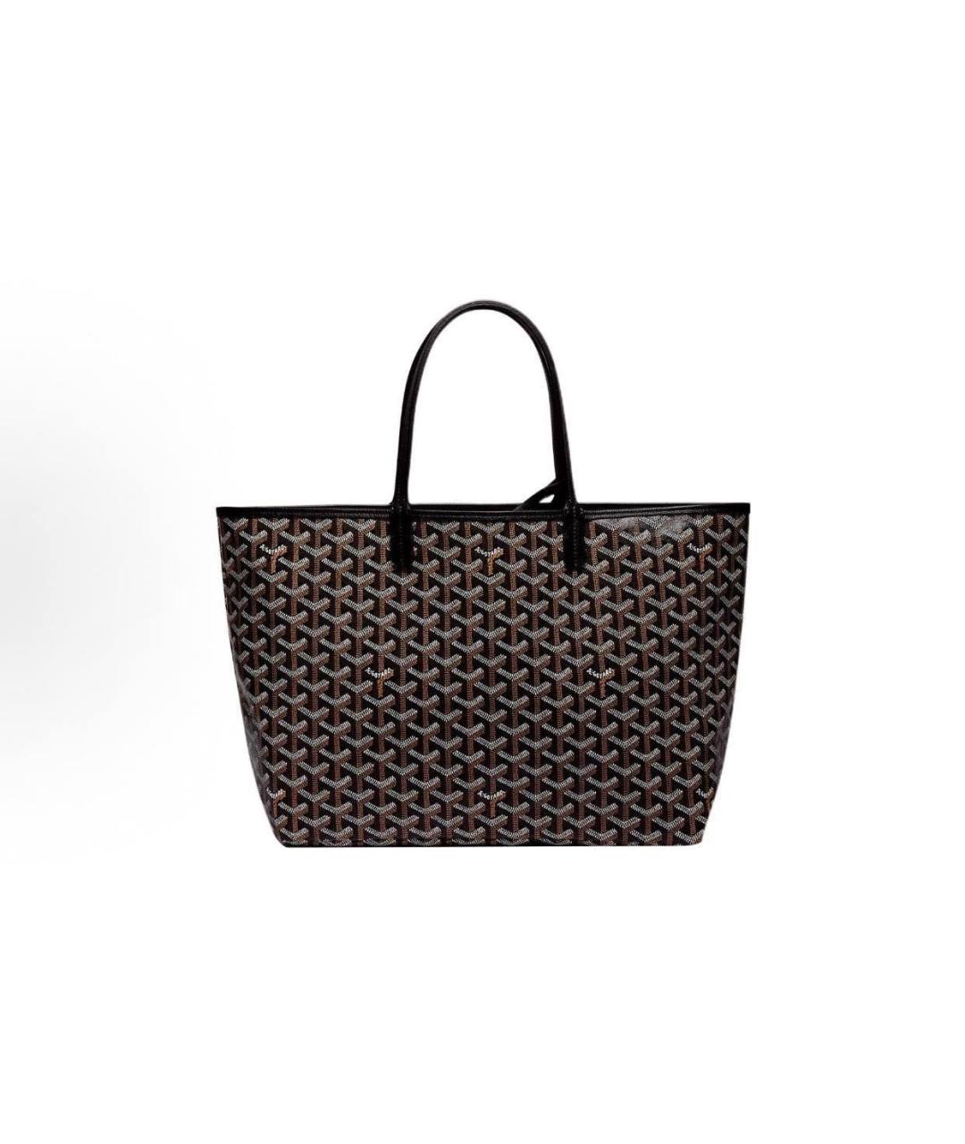 GOYARD Коричневая кожаная сумка тоут, фото 3