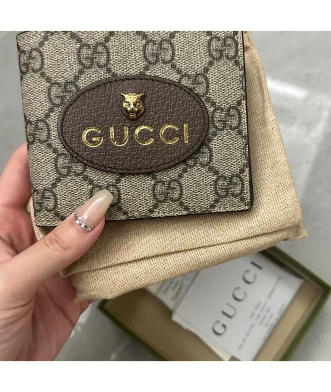 GUCCI Бежевый кошелек, фото 2
