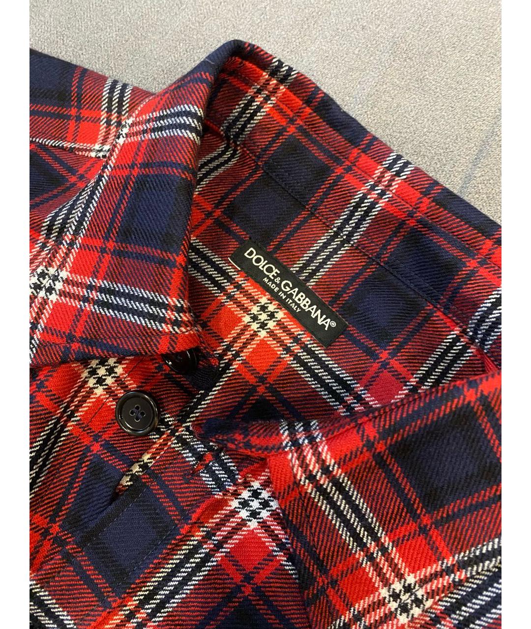 DOLCE&GABBANA Шерстяная кэжуал рубашка, фото 4