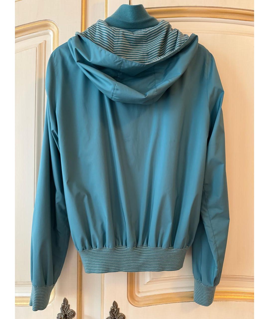 LORO PIANA Бирюзовая кашемировая куртка, фото 2