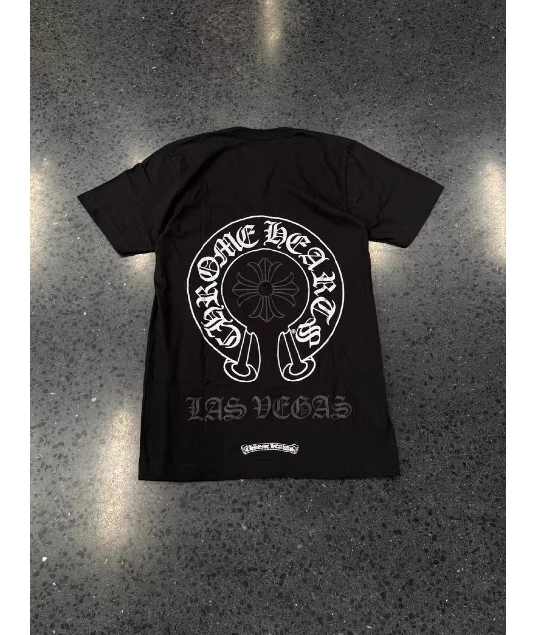 CHROME HEARTS Черная хлопковая футболка, фото 2