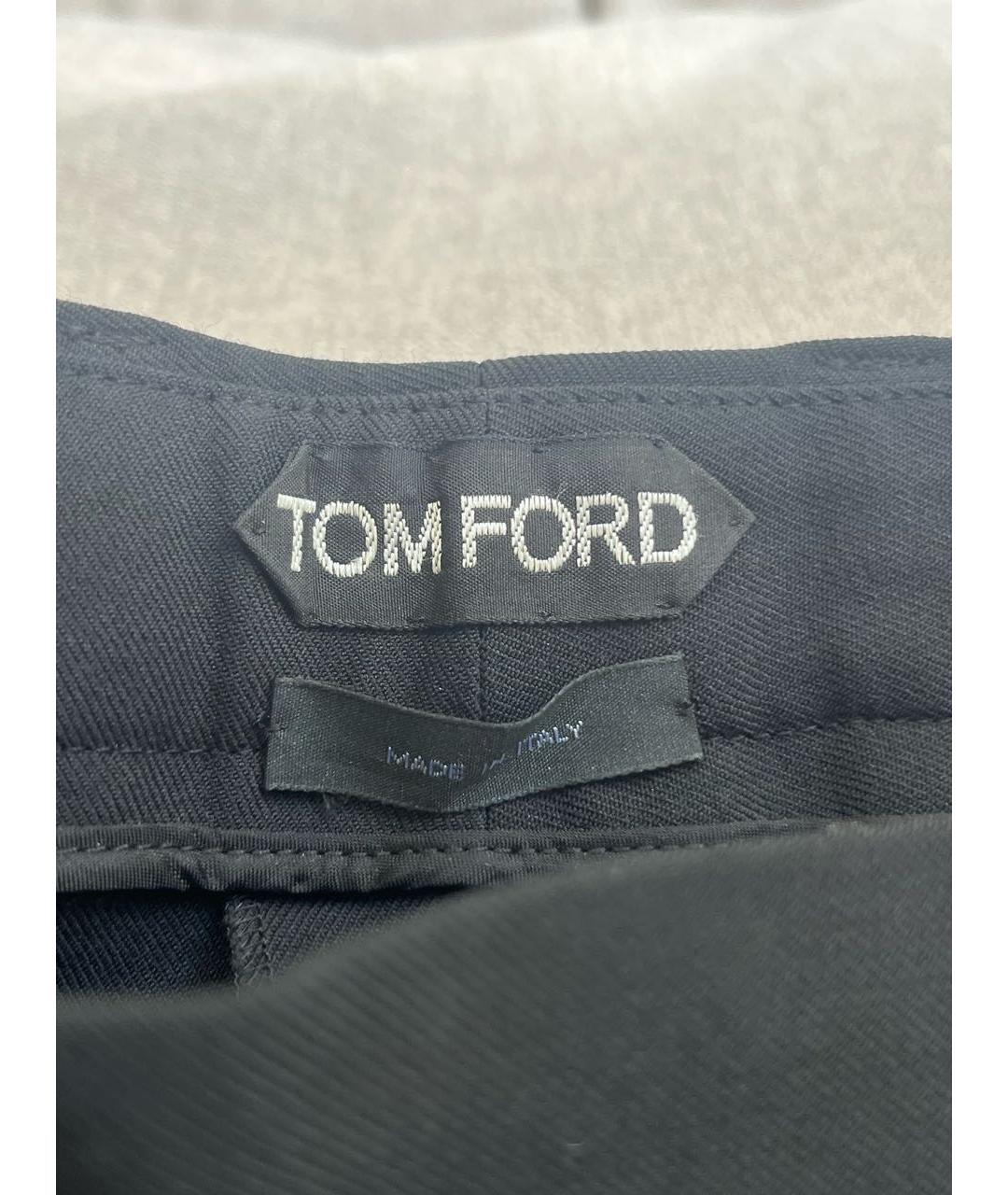 TOM FORD Черные шерстяные брюки узкие, фото 4