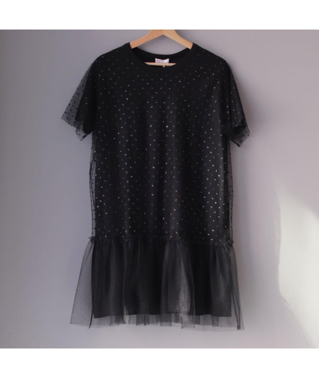 RED VALENTINO Черная хлопковая футболка, фото 4