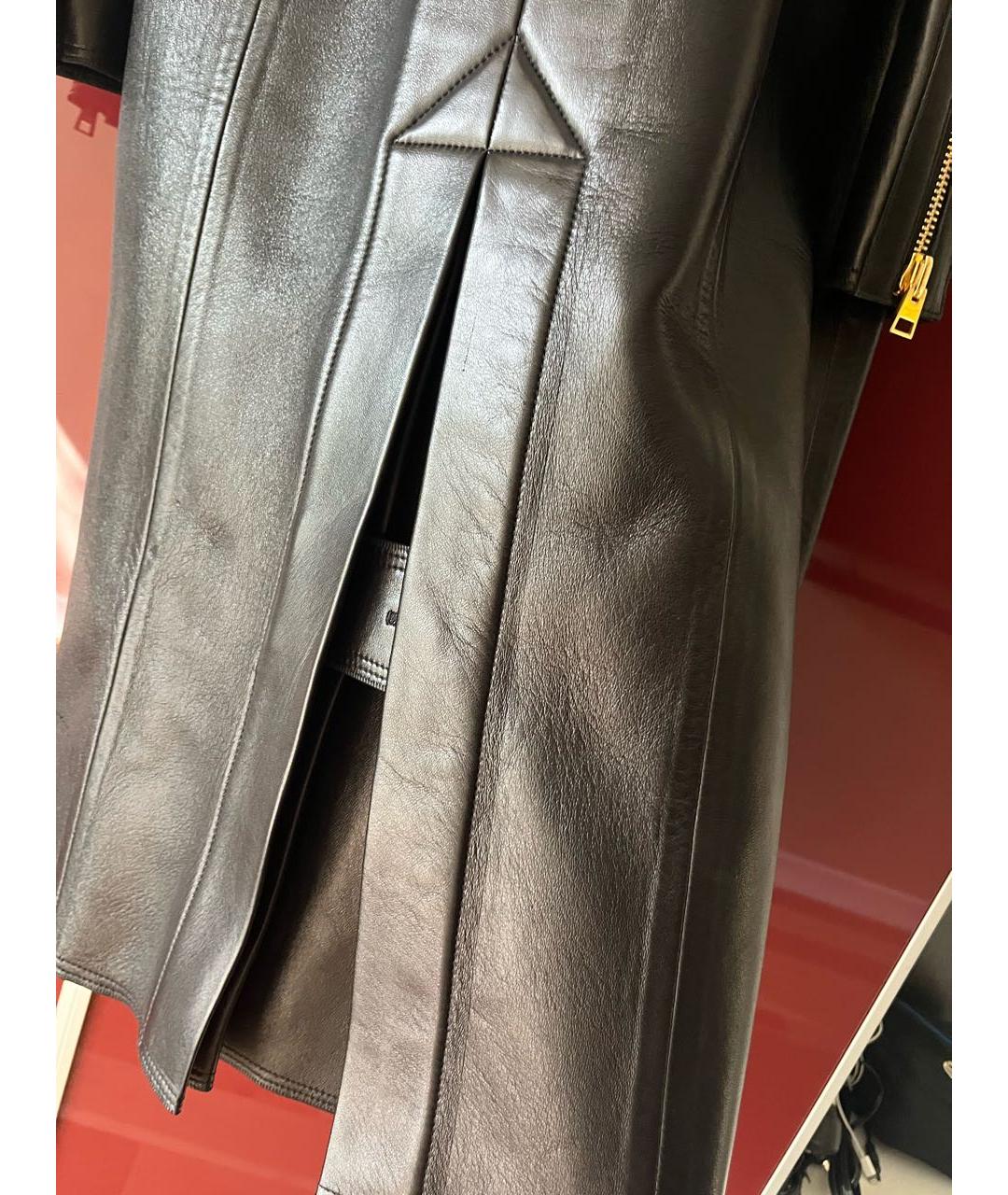 TOM FORD Черное кожаное пальто, фото 7