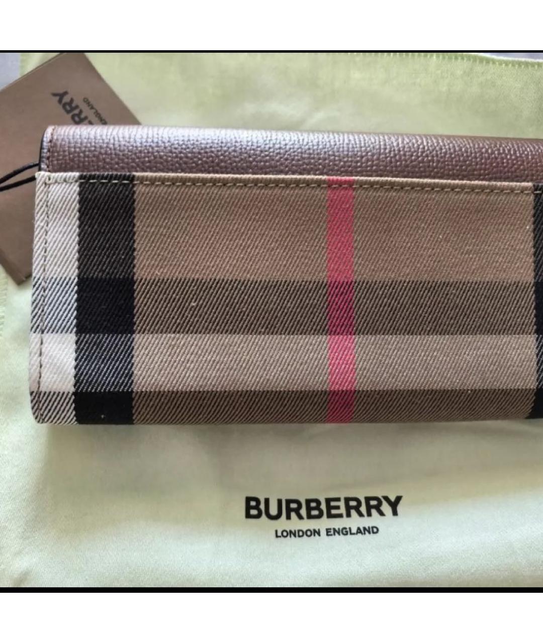 BURBERRY Коричневая кожаная сумка через плечо, фото 3