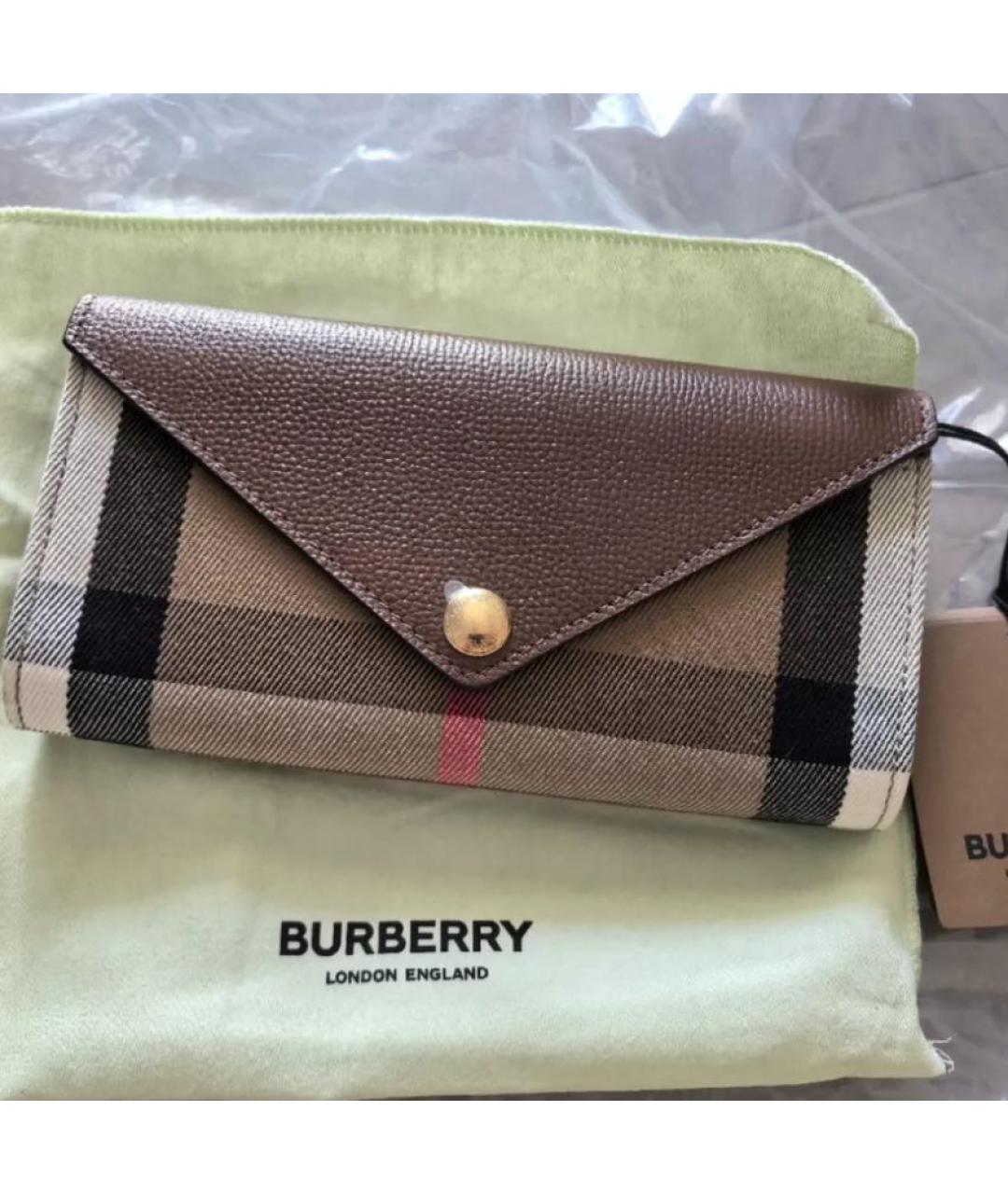 BURBERRY Коричневая кожаная сумка через плечо, фото 2