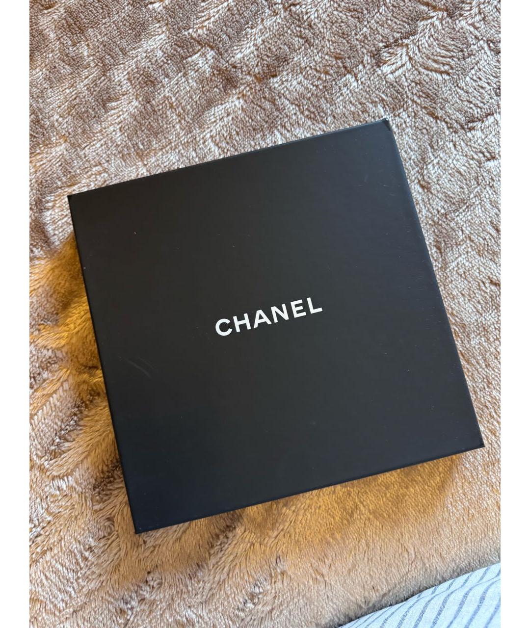 CHANEL Бежевый кашемировый шарф, фото 4