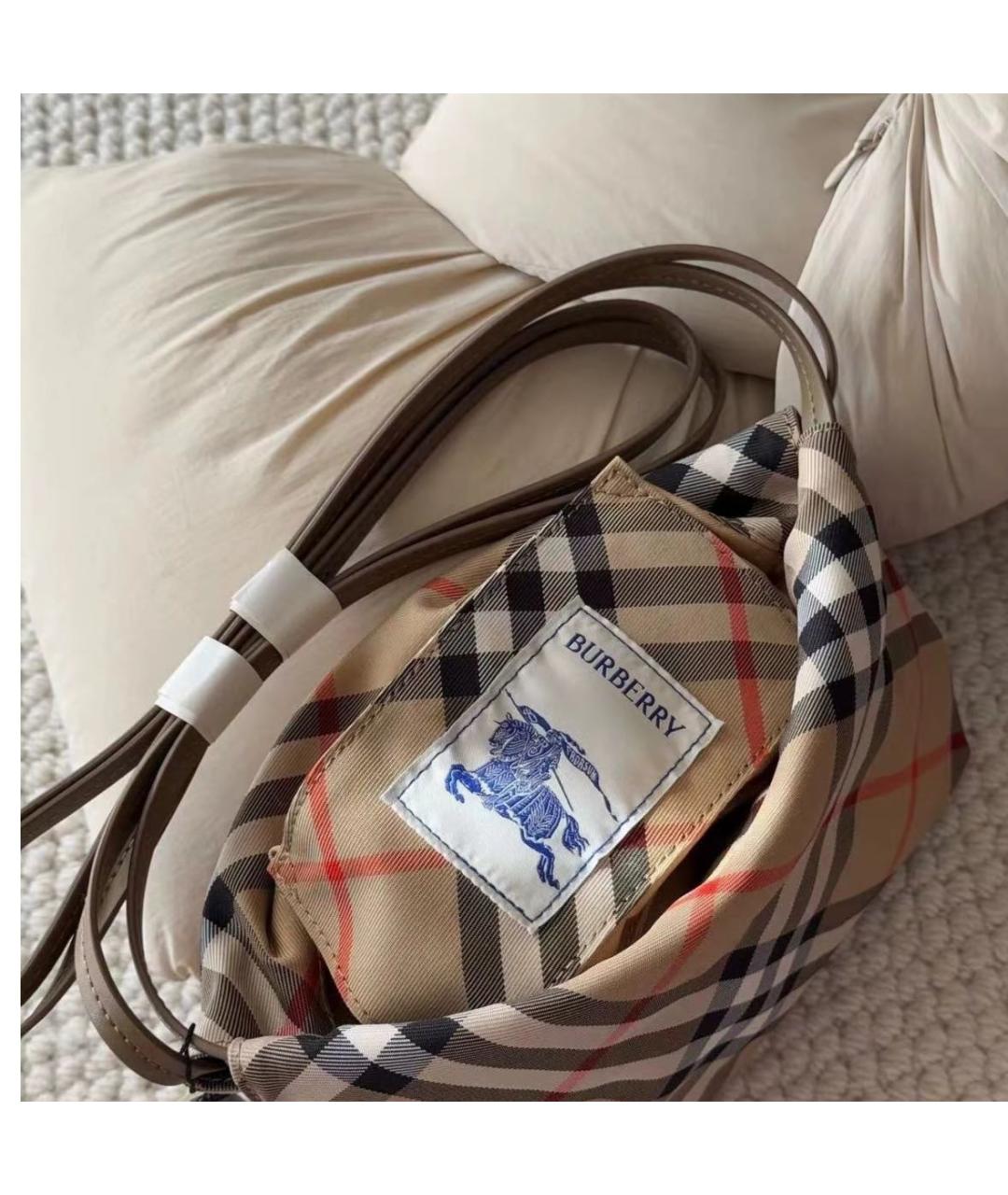 BURBERRY Бежевая сумка через плечо, фото 4