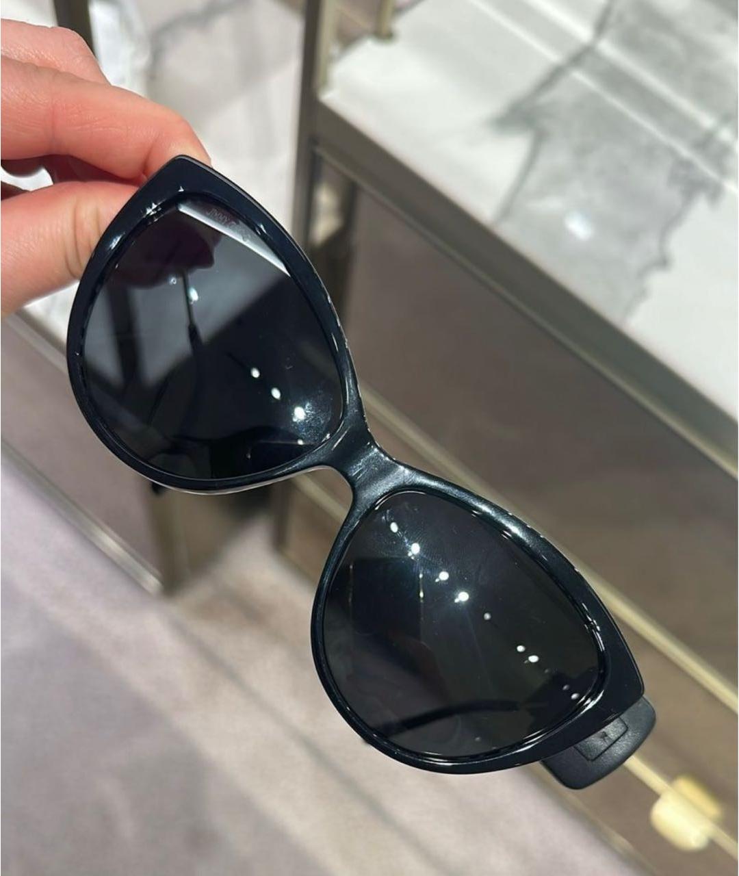 JIMMY CHOO Черные пластиковые солнцезащитные очки, фото 7