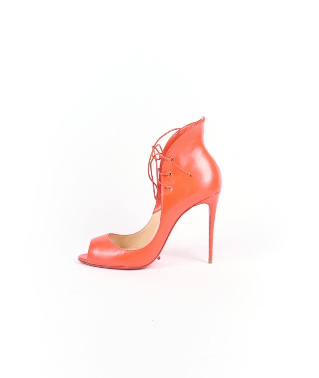 CHRISTIAN LOUBOUTIN Красные кожаные туфли, фото 5