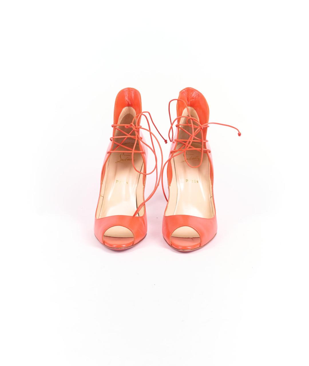 CHRISTIAN LOUBOUTIN Красные кожаные туфли, фото 3