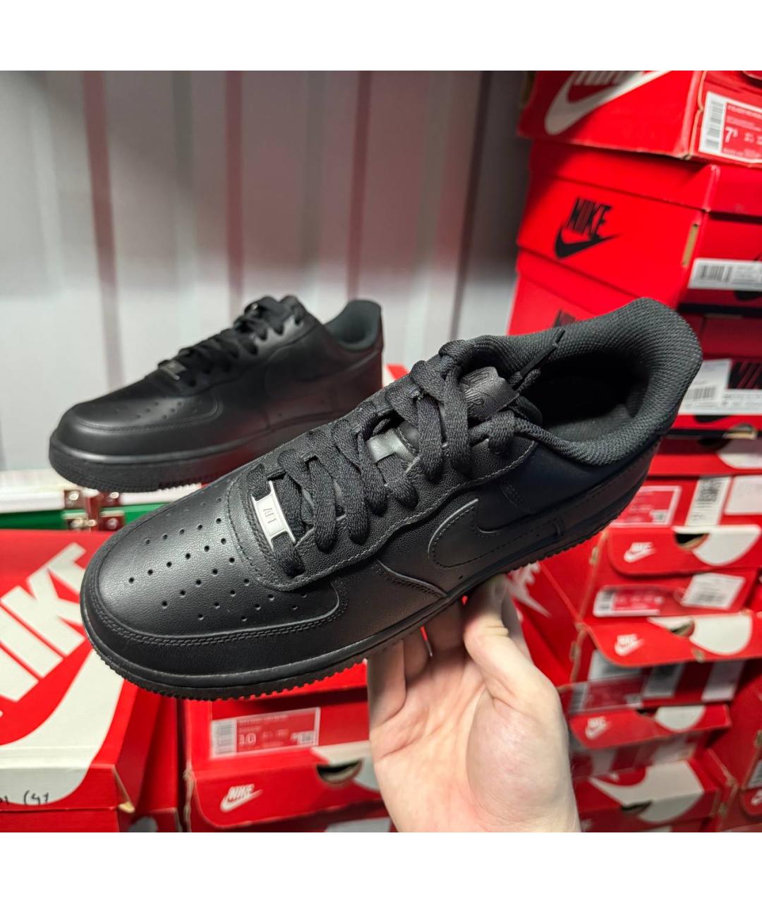 NIKE Черные низкие кроссовки / кеды, фото 3