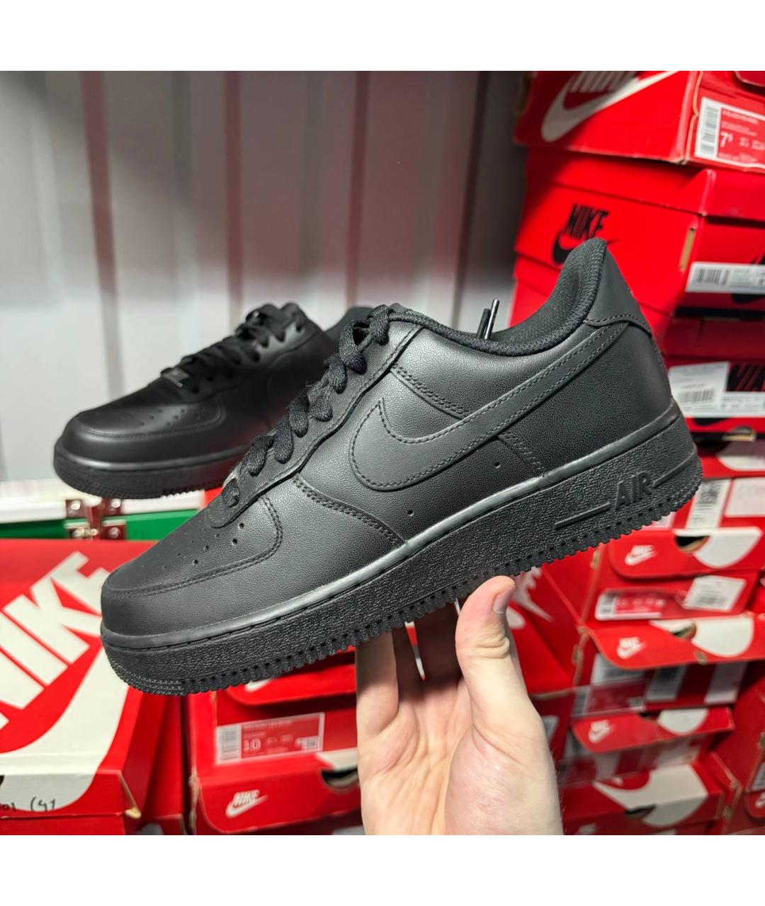 NIKE Черные низкие кроссовки / кеды, фото 6