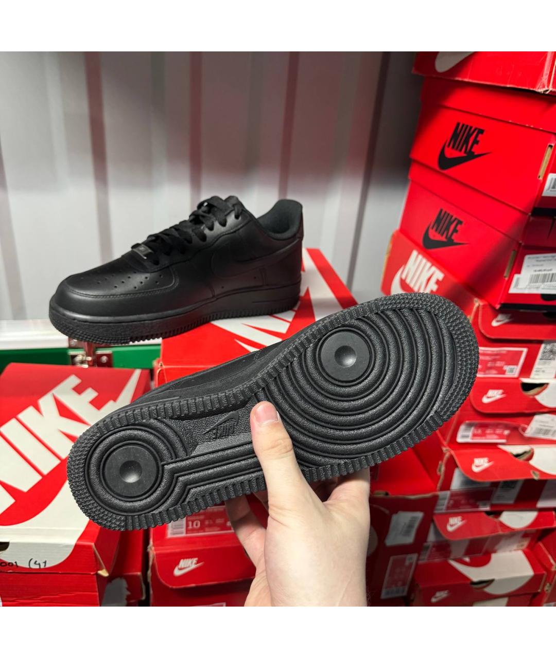 NIKE Черные низкие кроссовки / кеды, фото 5
