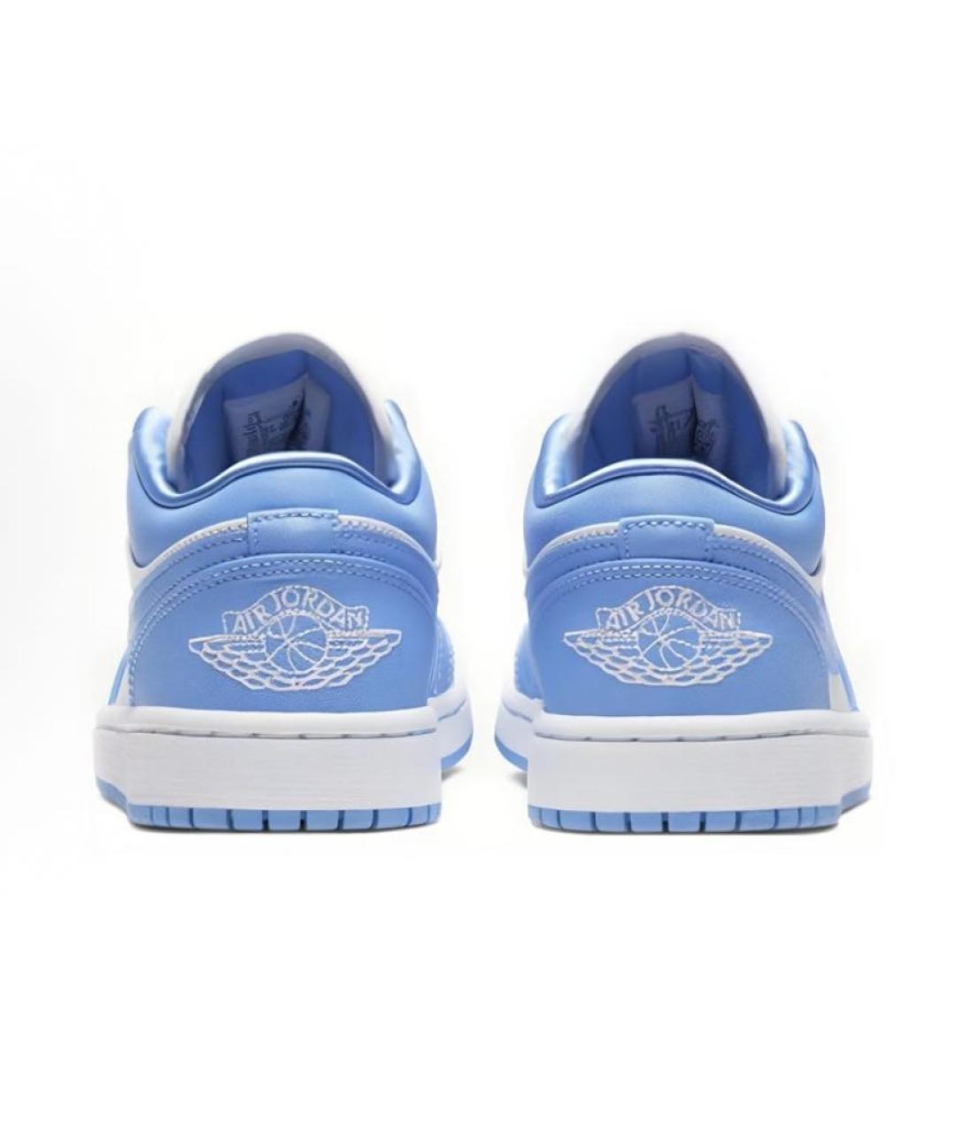 JORDAN Голубые кожаные кроссовки, фото 4